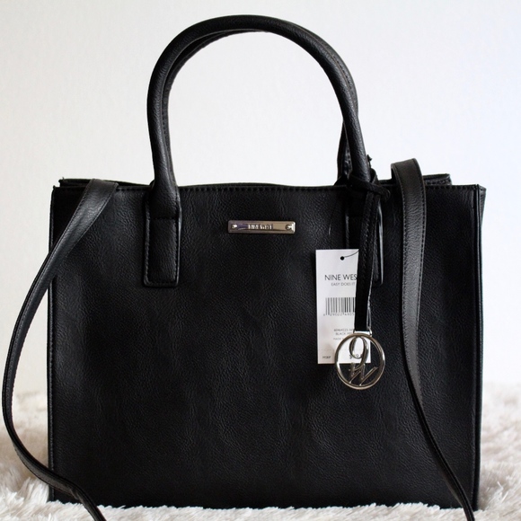 ❗️FINAL PRICE❗️NWT NINE WEST BLACK SATCHEL - Picture 2 of 8